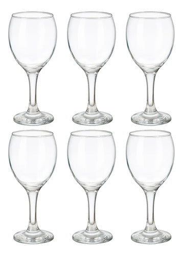 Set 6 Copas De Vino Agua Lav Empire Vidrio 455ml Transparente