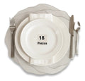 Mantel Individual tapete Circular Mesa Comedor PVC, tapetes Lavables Resistentes Fácil de Limpiar para Mesa Cocina Comedor Restaurante (18, Plateado)