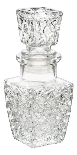 Set 48 Piezas Licorera De Vidrio Labrada Diamante Nano 60 ml