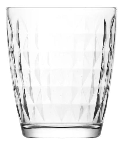 Caja 48 Piezas Vaso Dof Lav De Vidrio Artemis 340 Ml Cristalino