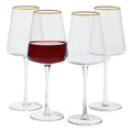 Copas vasos Vidrio Vino Flauta Champagne Vaso Filo De Oro (485 Ml Copa Vino)