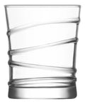 Juego 6 Vasos Ring Anillos Vidrio cristal 65 ml Para Licor Cocina, Banquetes, Fiestas