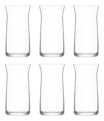 Juego 6 Vasos Vera Highball Jaibolero Jaibol Vidrio 370ml Para Cocina, Banquetes, Fiestas