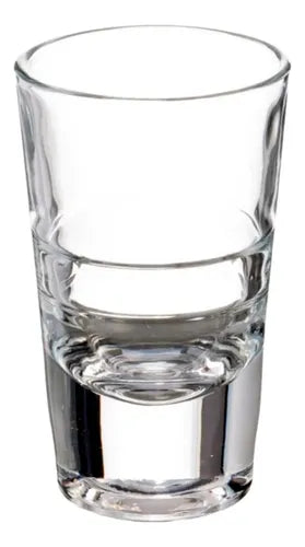Caja 72 Piezas Tequilero De Vidrio Anillos Chico 80 Ml