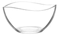 Ensaladera Vira de Vidrio Cristal Bowl Tazón Grande para alimentos y ensaladas LAV