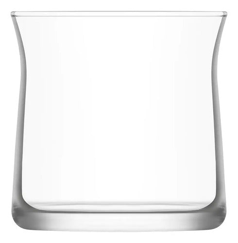 Juego 6 Vasos Dof Old Fashion Vera Vidrio Cristal 360 ml Para Cocina, Banquetes, Fiestas