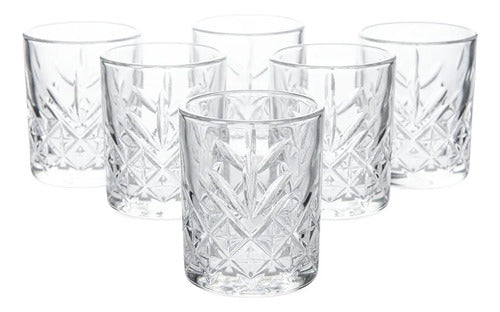 Juego De 6 Tequileros Tipo Timeless De Vidrio 60 Ml