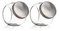 Set 2 Frasco Brocal Especias Posiciones Vidrio 710ml Cocina Transparente