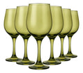 Set 6 Copas vidrio Cristal para Vino Tinto Lav Fame 480ML Color Verde