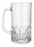 Caja 24 Pz Tarro Cervecero Diamante Cerveza Vidrio 600 Ml Transparente