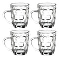 Set 4 Piezas Tarro De Vidrio Cervecero Piña Grande 460 ml