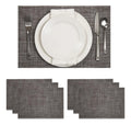 Mantel Individual tapete Rectangular Mesa Comedor Textiline, tapetes Lavables Resistentes Fácil de Limpiar para Mesa Cocina Comedor Restaurante (6, Beige)