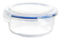 Set 4 Contenedor Hermético De Vidrio Redondo Chico 400 Ml