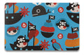 Mantel Individual tapete Rectangular Impreso con diseño PVC Mesa Comedor Textiline, tapetes Lavables Resistentes Fácil de Limpiar para Mesa Cocina Comedor Restaurante (18, Piratas)