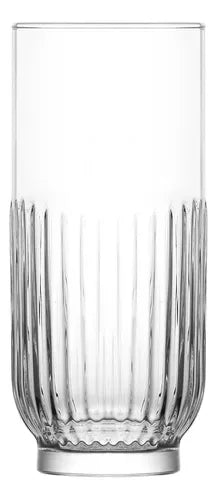 Juego 6 Vasos Tokio Highball Jaibolero Jaibol Vidrio 490ml Para Cocina, Banquetes, Fiestas