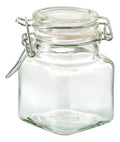 Set 12 Frasco Especiero Quadrado Almacenamiento Vidrio 100ml Cristalino