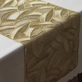 Camino De Mesa Mantel Largo Comedor PVC 180cmx35cm Color Dorado Vittori