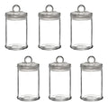 Set 6 Frasco Especiero Brocal Cilindro Vidrio 150ml Cocina Transparente