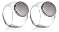 Set 2 Piezas Brocal De Vidrio Posiciones T/Rosca Extra Grande 4.4 L