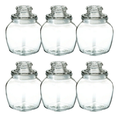 Set de 6 Brocalitos Cuadrado T/Presión