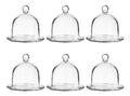 Juego 36 Bomboneras Campana Cristal Capelo 12cm Mayoreo Transparente