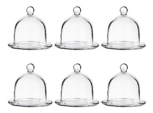 Juego 36 Bomboneras Campana Cristal Capelo 12cm Mayoreo Transparente