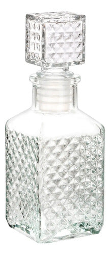 Caja Sellada Con 72 Piezas Licorera De Vidrio Labrada Rodas Mini 60 ml