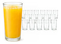 Juego de 20 Vasos Cuberos de Vidrio Cristal para Banquete o Restaurante Mayoreo 280ml VITTORI