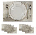 Set 6 Manteles individuales tapete mesa comedor 45cmx30cm PVC VITTORI