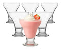 Set 6 Copas Helado Malteada Postre Vidrio Cristal Lav 300 Ml