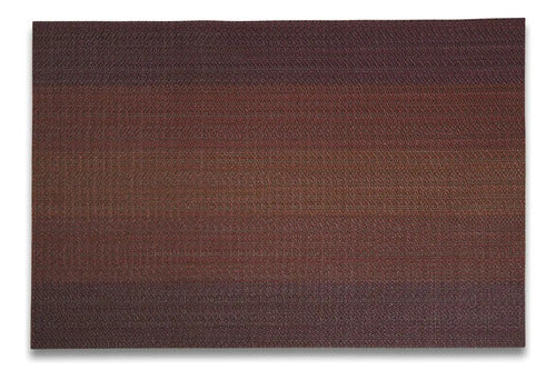 Mantel Individual tapete Rectangular Mesa Comedor Textiline, tapetes Lavables Resistentes Fácil de Limpiar para Mesa Cocina Comedor Restaurante (18, Rojo)