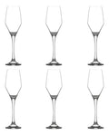 Set 6 Copas Flauta Champagne Lav Vidrio Transparente Ella 230ml