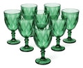 Copas de Vidrio Vino Verdes 8 Piezas