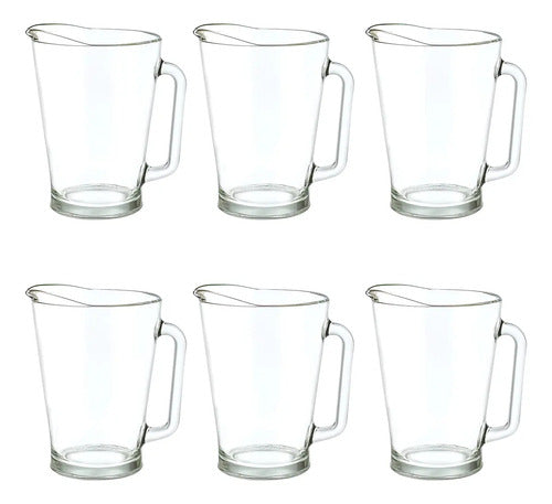 Caja Sellada 6 Piezas Jarra De Vidrio Monterrey 1. 7 L