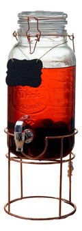 Dispensador De Agua De Vidrio Con Base 3.5 Litros