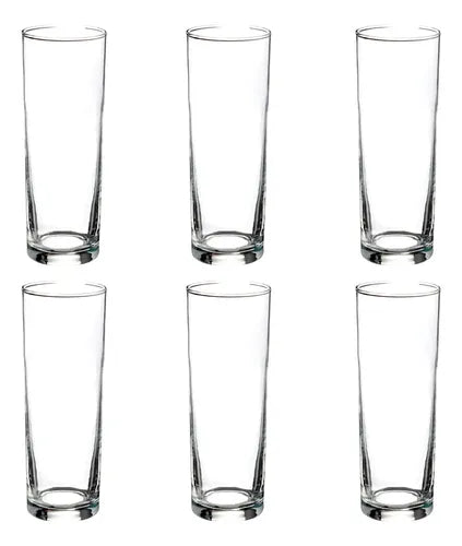 Set 6 Piezas Vaso De Vidrio High Ball 310 Ml High Ball