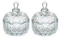 Set 2 Bombonera Dulcero Rocher Vidrio Cristal C/tapa