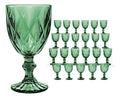 Copas De Vidrio Verdes Cristal 24 Piezas 245 Ml