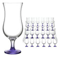 Caja De 24 Copas Huracán De Vidrio Capri De 470 Ml Morado