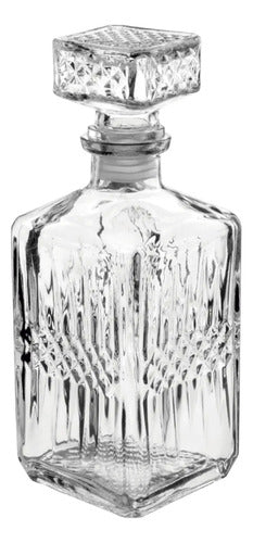Set 1 Piezas Licorera De Vidrio Rodas Grande 750 ml