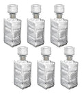 Set 6 Licoreras Decantador Macedonia Vino Vidrio Cristal 1l