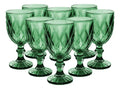 Copas De Vidrio Verdes Cristal 8 Piezas 245 Ml