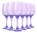 Set 6 Copas vidrio Cristal para Vino Tinto Lav Fame 480ML Color Malva