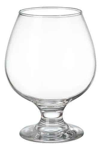 Caja 24 Piezas Copa Lav De Vidrio Brandy Misket 240 Ml