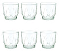 Set 6 Piezas Vaso De Vidrio Whisky Diamante 330 Ml