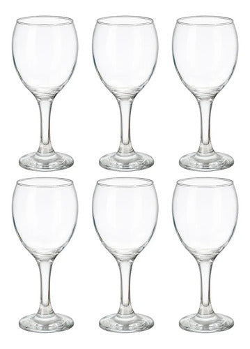 Caja Sellada 24 Copas De Vino Agua Lav Empire Vidrio 455ml Transparente