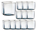 Caja 12 Piezas Florero Cuadrado De Vidrio 10 X 10 Cm 725 Ml