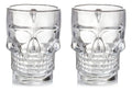 Set 2 Tarros Cerveceros Calavera Vidrio De 500ml Vaso Cráneo Transparente