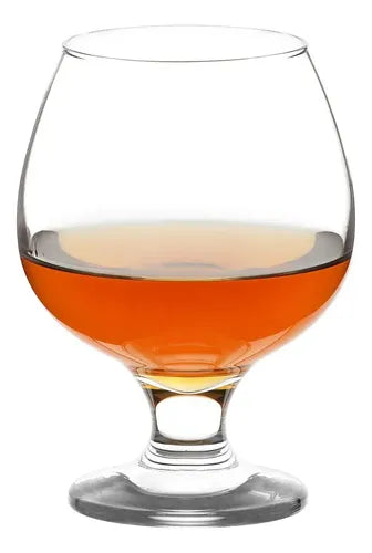 LAV - Juego de vasos para bebederos de brandy, apto para lavaplatos, vasos de globo de tallo corto, copas de vidrio para licores, whisky bourbon, coñac, escocés, vasos de degustación de cerveza, 12