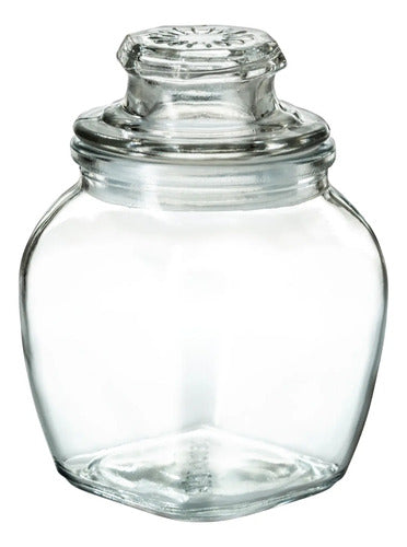 Caja 72 Piezas Brocal De Vidrioito Cuadrado T/Presión 200 ml